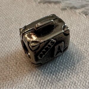 Pandora Silver Suitcase Charm.
